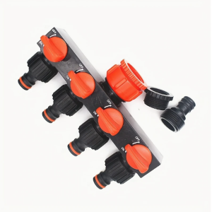 4-haruline veejagaja aiavoolikute ühendamiseks