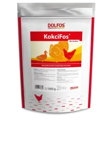 DOLMIX KOKCIFOS – mineraaliline lisaaine, mis suurendab vastupanu bakteritele ja viirustele ning tugevdab sööda omastamist, 500 g