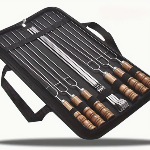 Varraste ja BBQ varraste komplekt koos karbiga, 10 tk