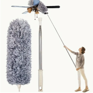 Tolmu- ja ämblikuvõrgu lapp, teleskoopvarrega, ulatub kuni 2,8 m pikkuseni