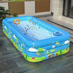 Täispuhutav bassein libisemiskindla põhjaga, 210×140×60 cm.