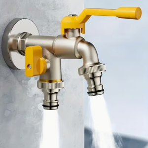 Kahekordne väl kraan eraldi juhtventiilidega