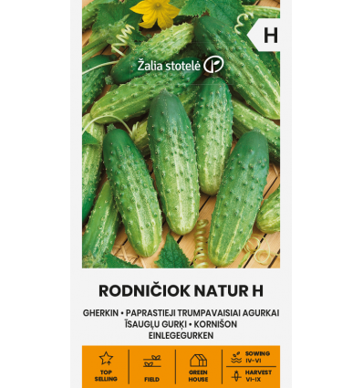 Hariliku lühiviljalise kurgi seemned RODNIČIOK NATUR H