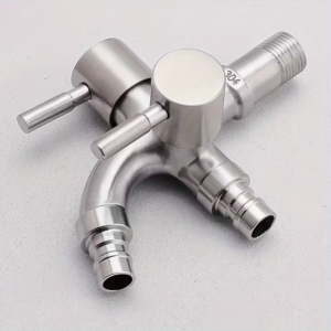 Topelt väliskraan eraldi, mugavalt reguleeritavate ventiilidega