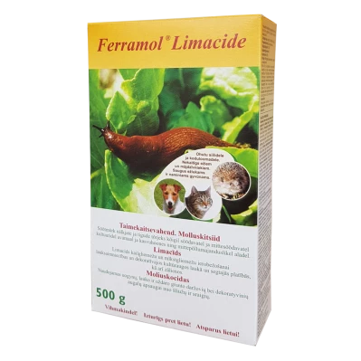 Ferramol Limacide, molluskitsiid – graanulid nälkjate ja tigude vastu, 500 g.