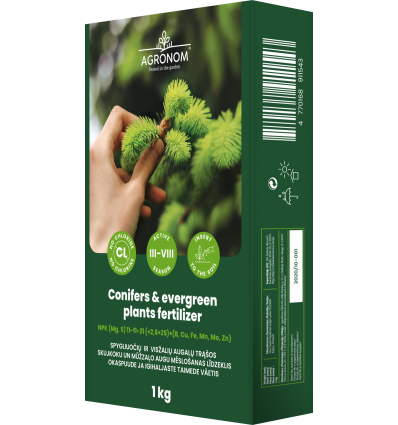 AGRONOM VÄETIS OKASPUUDELE JA IGIKROHELISTELE TAIMEDELE, 1 KG