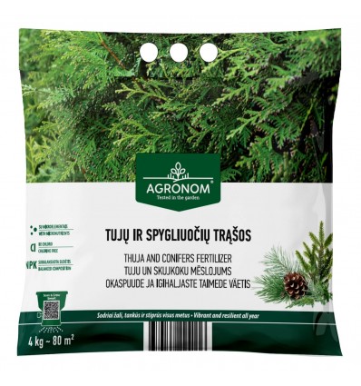 TUJADE JA OKASPUUDE VÄETIS, 4 KG